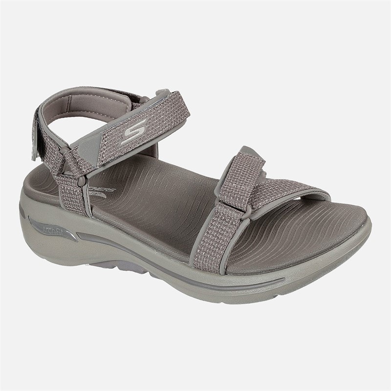 SKECHERS Dame Gowalk Arch Fit Sandaler Dark Taupe - Billede 3