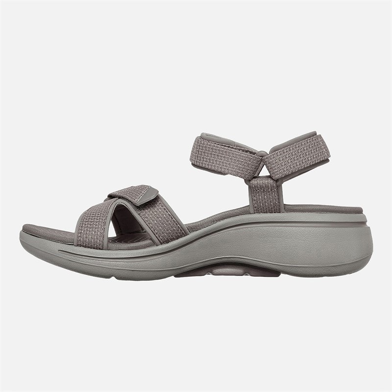 SKECHERS Dame Gowalk Arch Fit Sandaler Dark Taupe - Billede 5