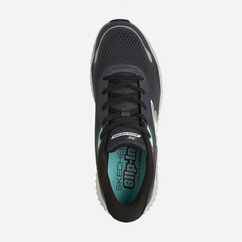 SKECHERS Herre Go Run Nu Regent Slip In Sneakers Grå - Billede 4