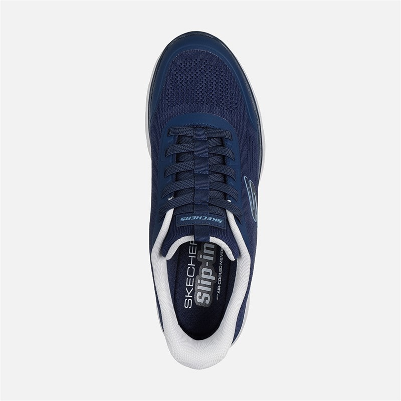 SKECHERS Herre Summits Leyter Slip Ins Sneakers Mørkeblå - Billede 4