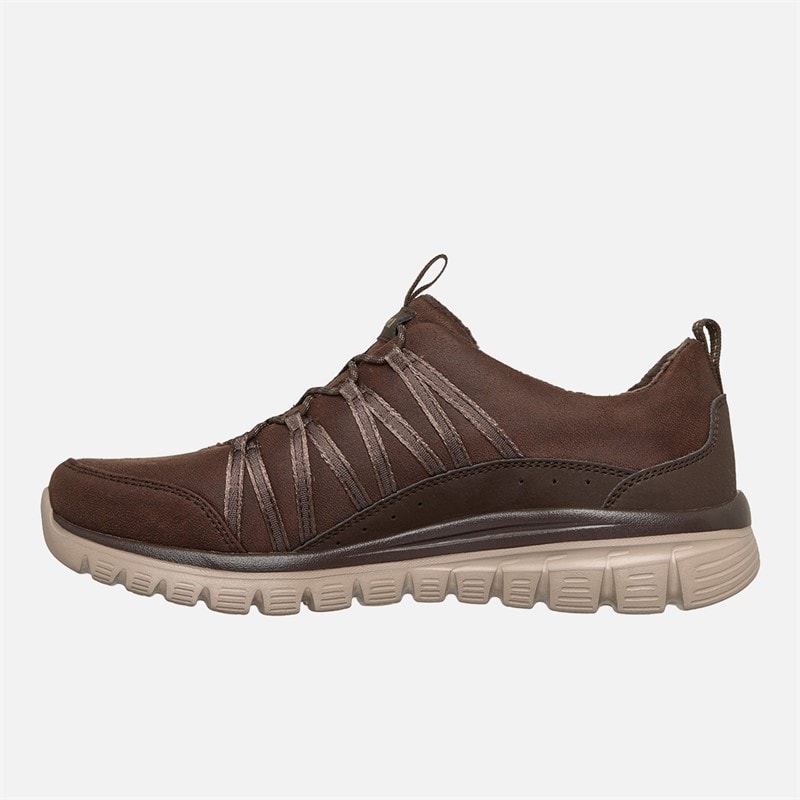 SKECHERS Dame yndefuld hyggelig krammesneakers Brun - Billede 5