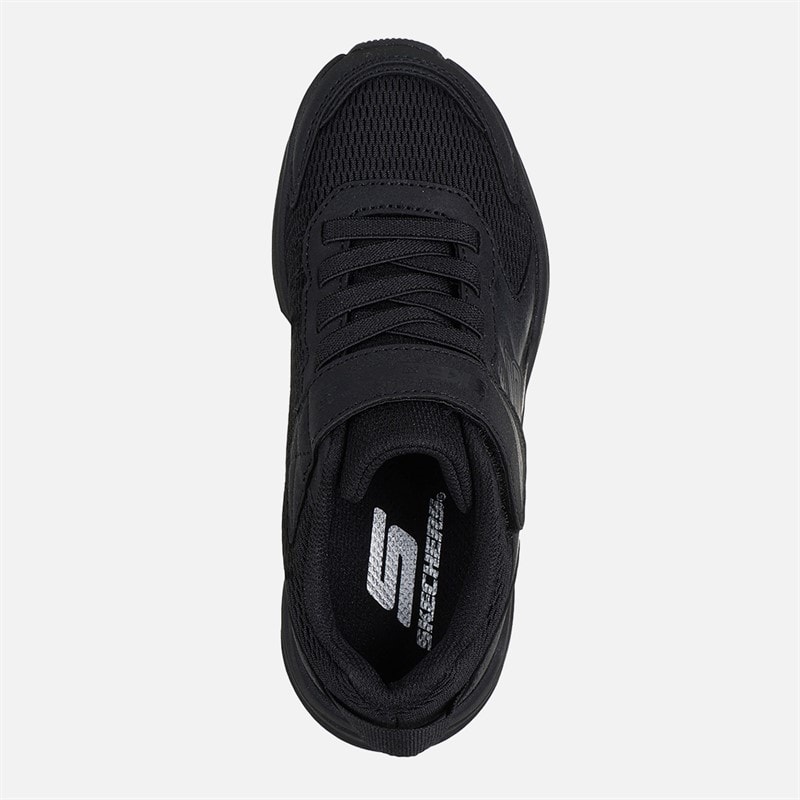 SKECHERS Drenge Microspec Tread Sneakers Sort - Billede 4