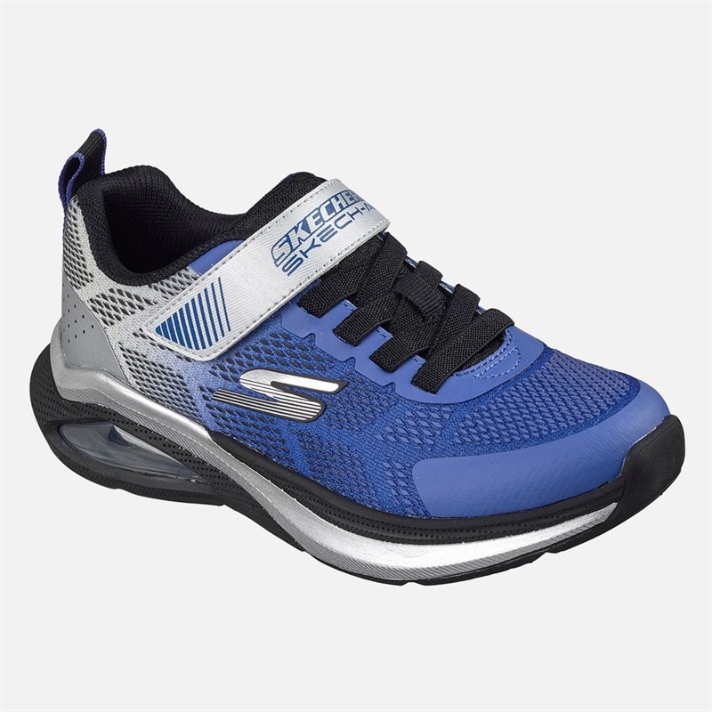 SKECHERS Drenge Microspec Max Velocity Sneakers Blå - Billede 3