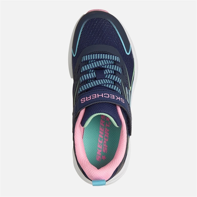 SKECHERS Piger Microspec Tread Hyper Speed Sneakers Navy - Billede 4