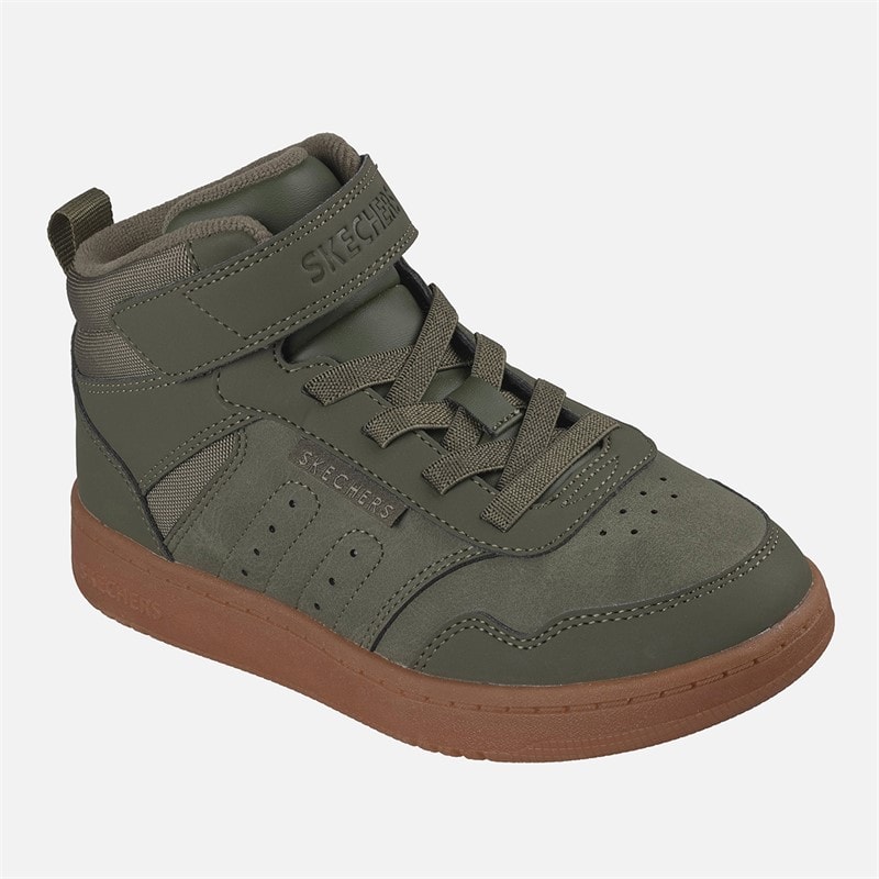 SKECHERS Drenge Hurtige Street Sneakers Oliven - Billede 3