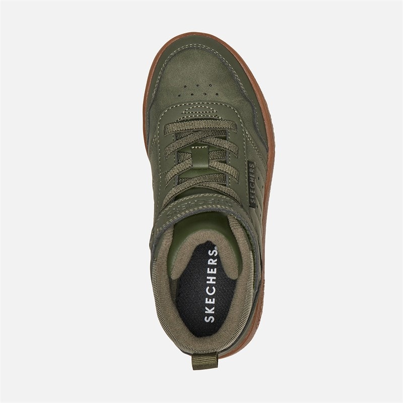 SKECHERS Drenge Hurtige Street Sneakers Oliven - Billede 4