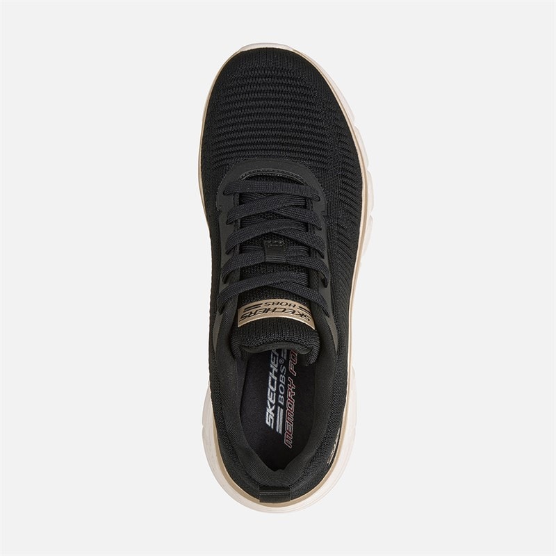 SKECHERS Damesko Bobs B Flex Hi Flying High Sneakers Sort - Billede 3