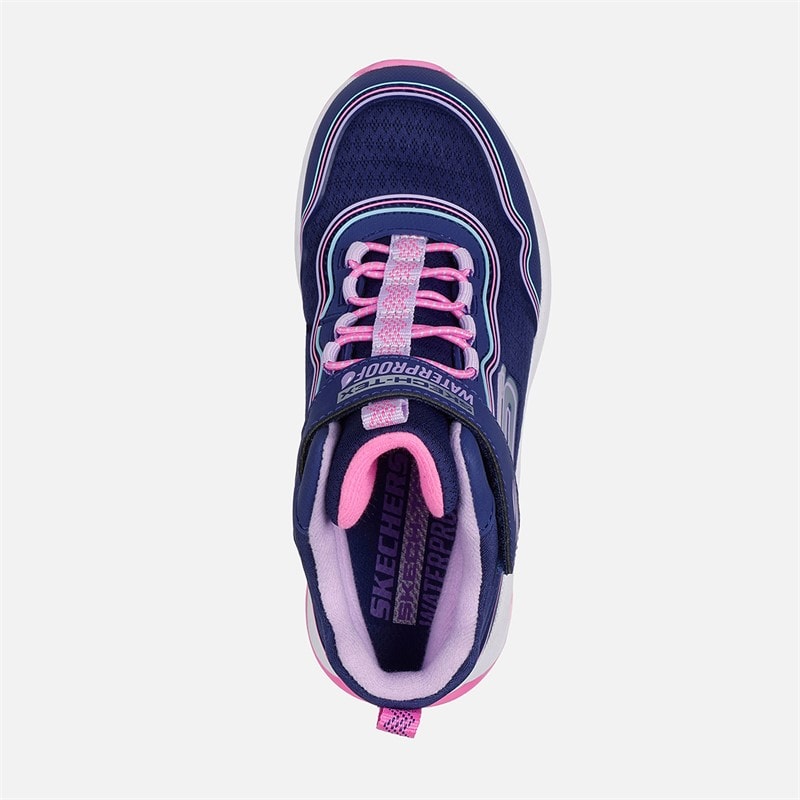 SKECHERS Piger Storm Blazer Strømlinet Vandtætte Sneakers Mørkeblå - Billede 4