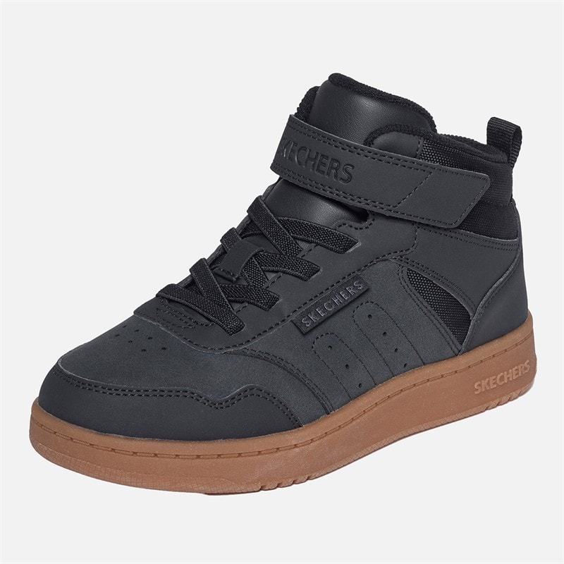 SKECHERS Drenge Hurtige Street Sneakers Sort - Billede 3