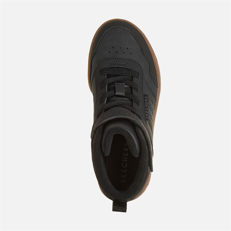 SKECHERS Drenge Hurtige Street Sneakers Sort - Billede 4