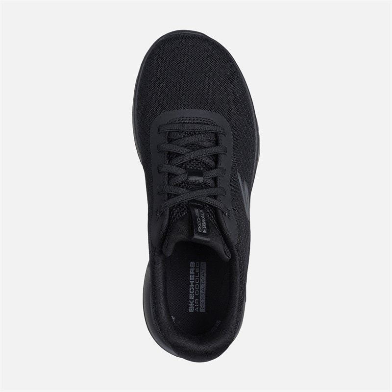 SKECHERS Dame Go Walk Joy Hav Vind Sneakers Sort - Billede 4