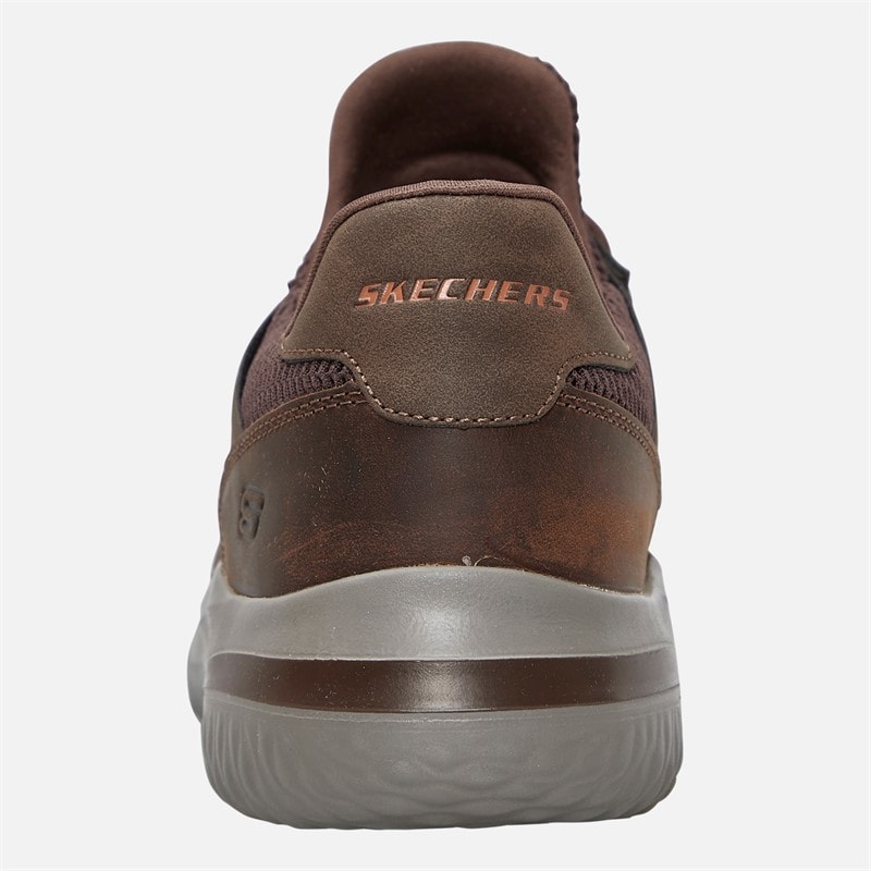 SKECHERS Herre Delson 3.0 Ezra Sko Dark Brown - Billede 3