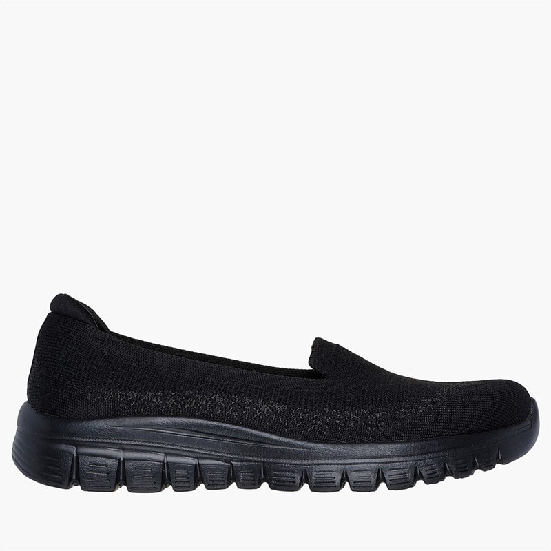 SKECHERS Dame elegante sneakers Sort