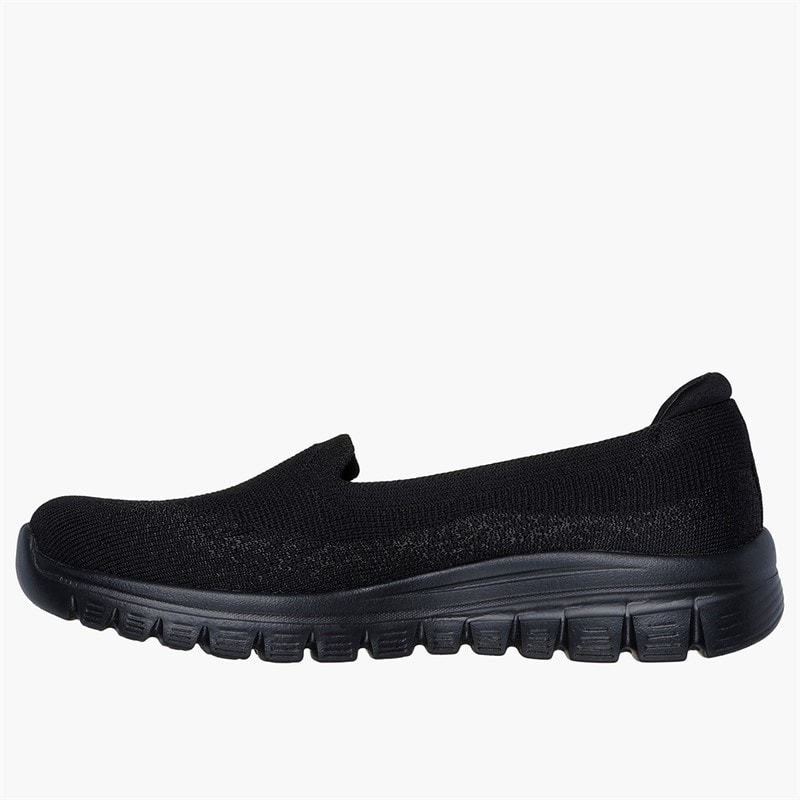SKECHERS Dame elegante sneakers Sort - Billede 5