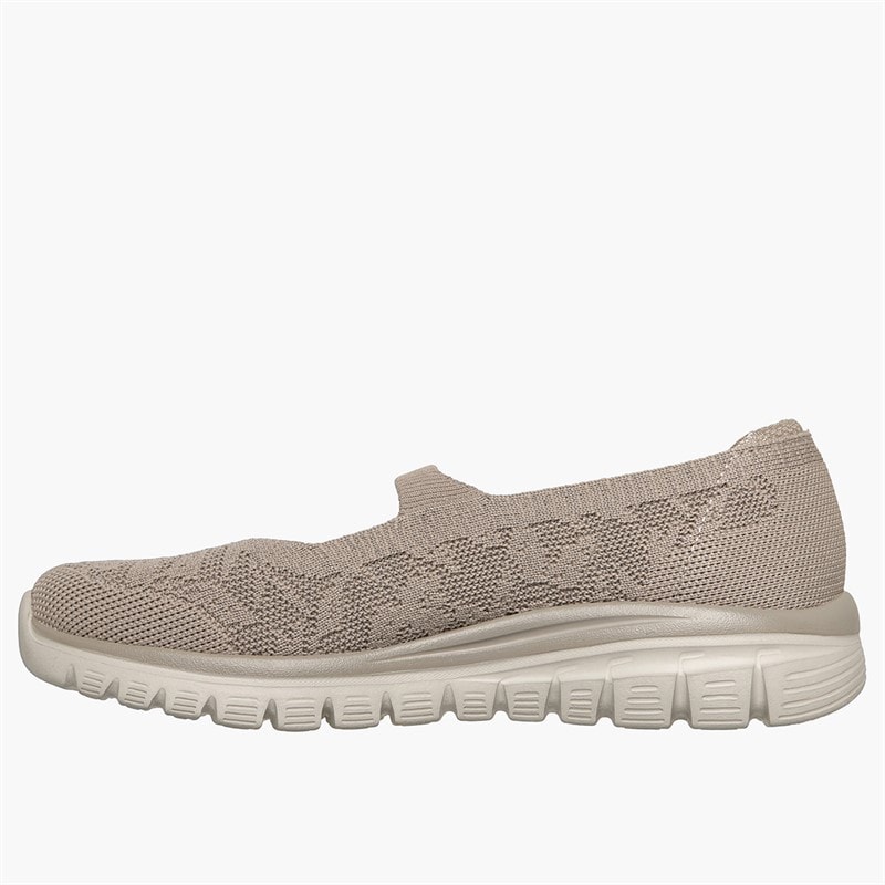 SKECHERS Dame elegante sneakers Natural - Billede 5