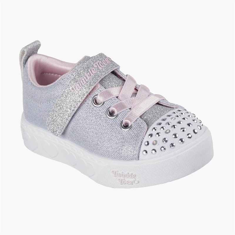 SKECHERS Piger Twinkle Toes Sneakers Grå - Billede 3