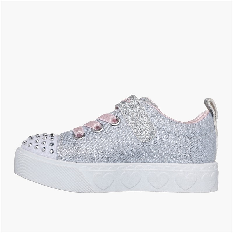 SKECHERS Piger Twinkle Toes Sneakers Grå - Billede 5