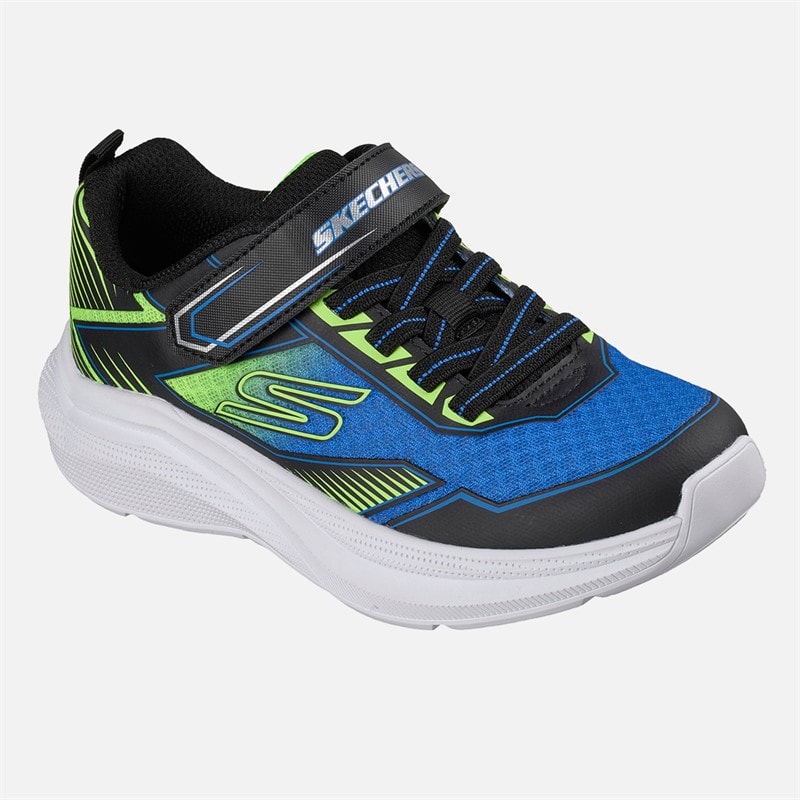 SKECHERS Drenge Microspec Velocity Grid Drift Sneakers Sort - Billede 3