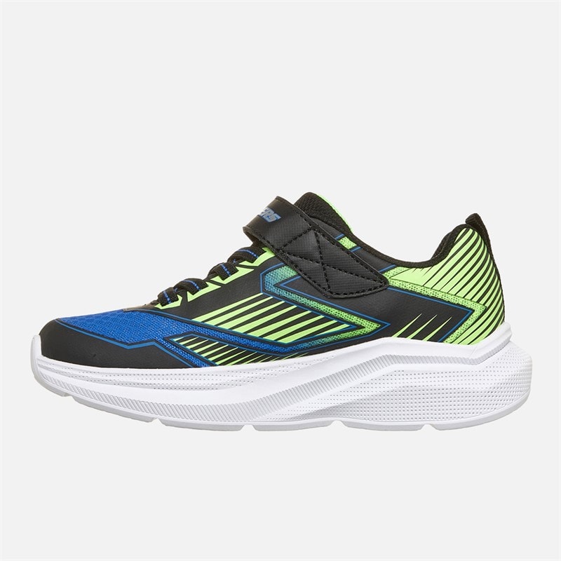 SKECHERS Drenge Microspec Velocity Grid Drift Sneakers Sort - Billede 5