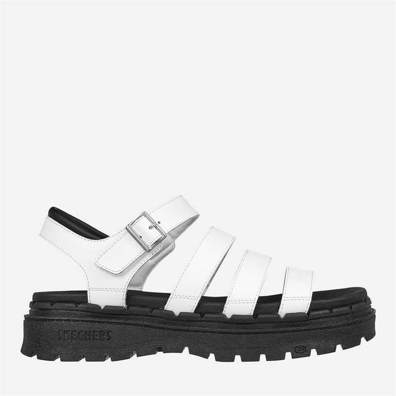 SKECHERS Dame Jammers Poppin Sandaler Hvid