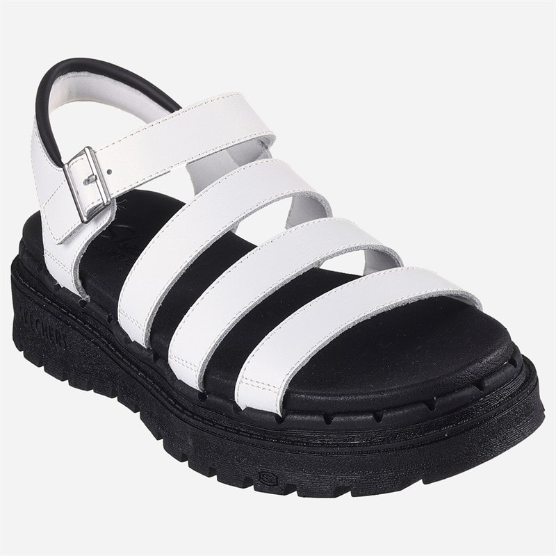 SKECHERS Dame Jammers Poppin Sandaler Hvid - Billede 3