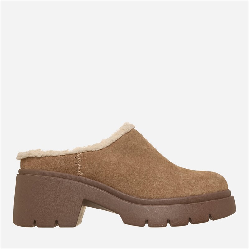 SKECHERS Dame Hyggelige By Åben Ryg Tøfler Chestnut - Billede 1
