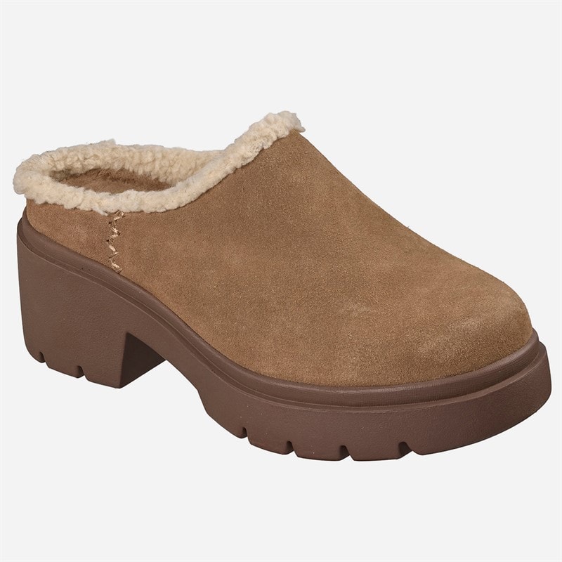 SKECHERS Dame Hyggelige By Åben Ryg Tøfler Chestnut - Billede 3