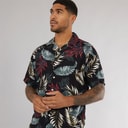 ONLY & SONS Herre Wayne Kortærmet Viscose Skjorte Sort