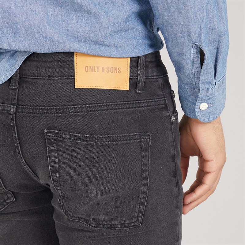 ONLY & SONS Herre Loom Slim Fit Jeans Washed Black - Billede 3