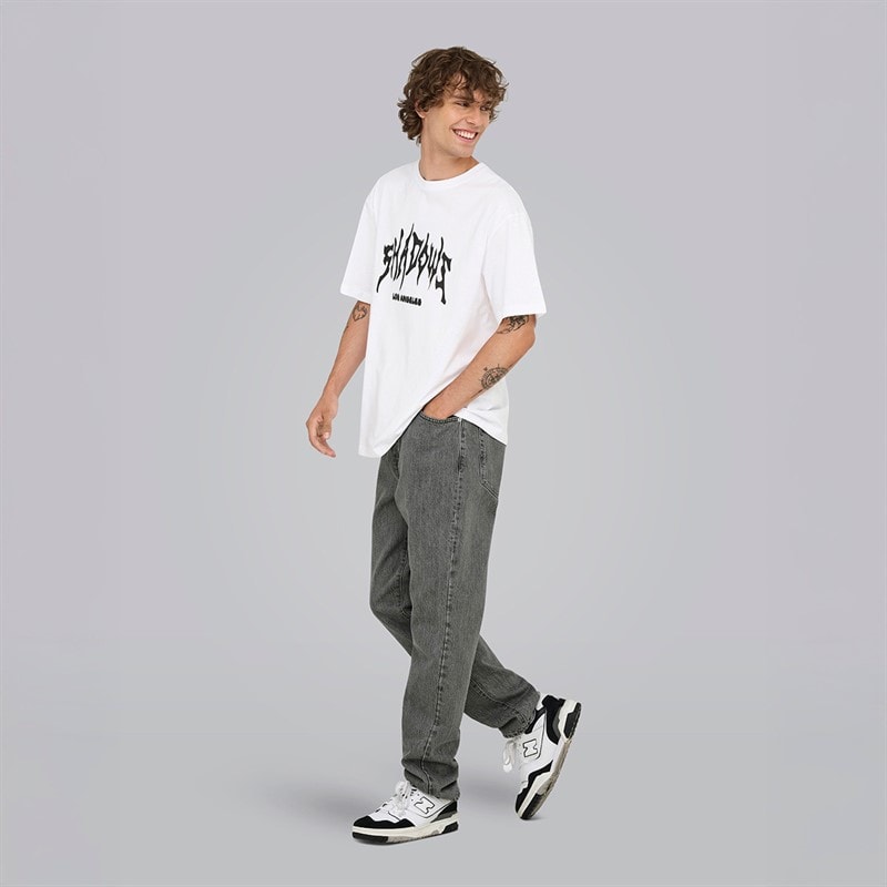 ONLY & SONS Herre Løse Tape Jeans Medium Grey Denim