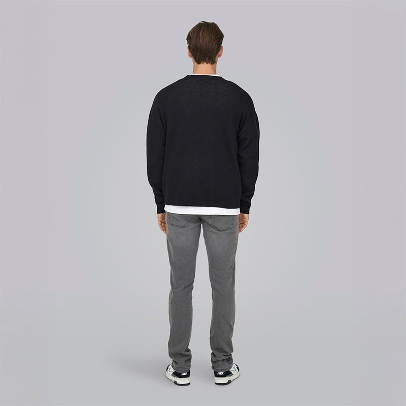 ONLY & SONS Herre Loom Box Jeans Grey Denim - Billede 2