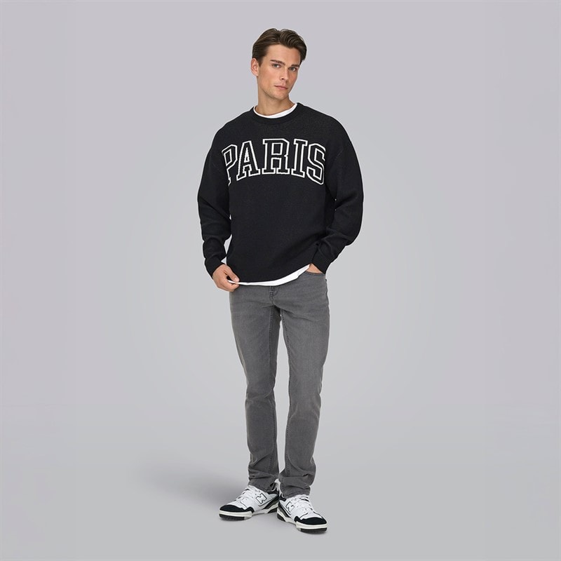 ONLY & SONS Herre Loom Box Jeans Grey Denim - Billede 3