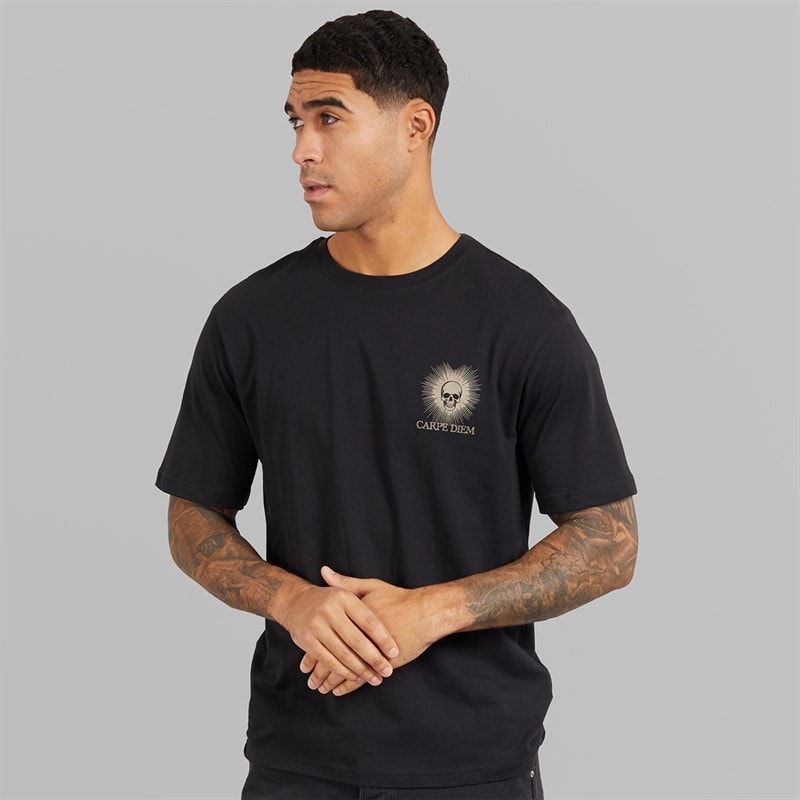 ONLY & SONS Tristan T-shirt til Herre afslappet pasform Sort/Skull - Billede 2
