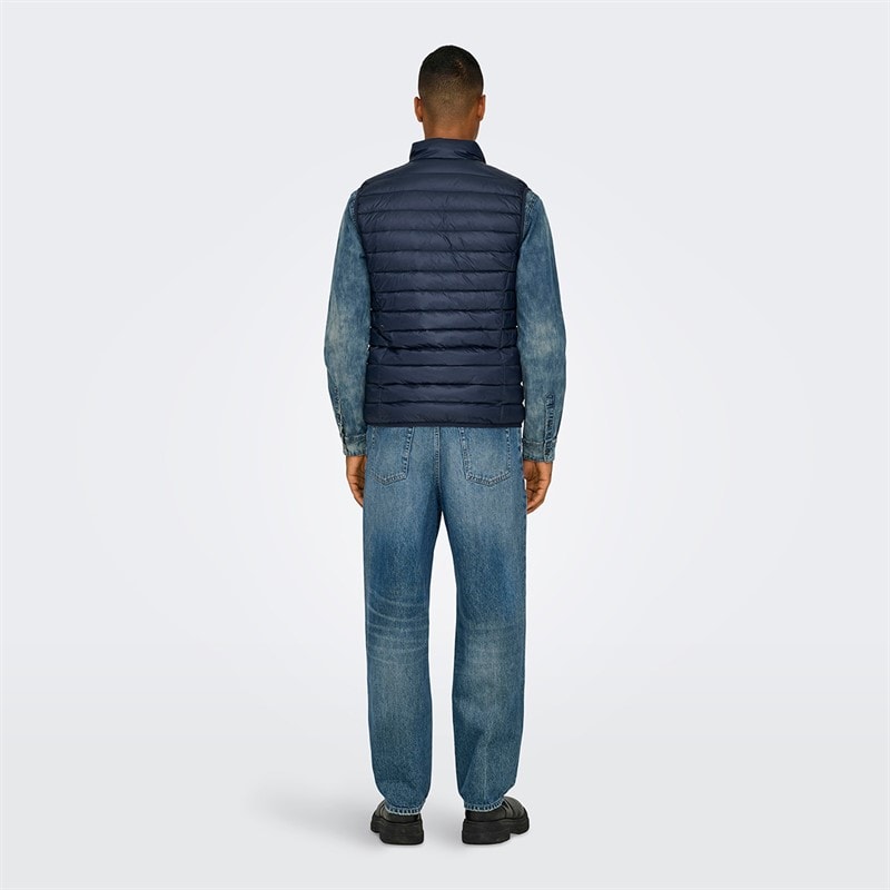 ONLY & SONS Herre Edge Lige Jeans Medium Blue Denim - Billede 3