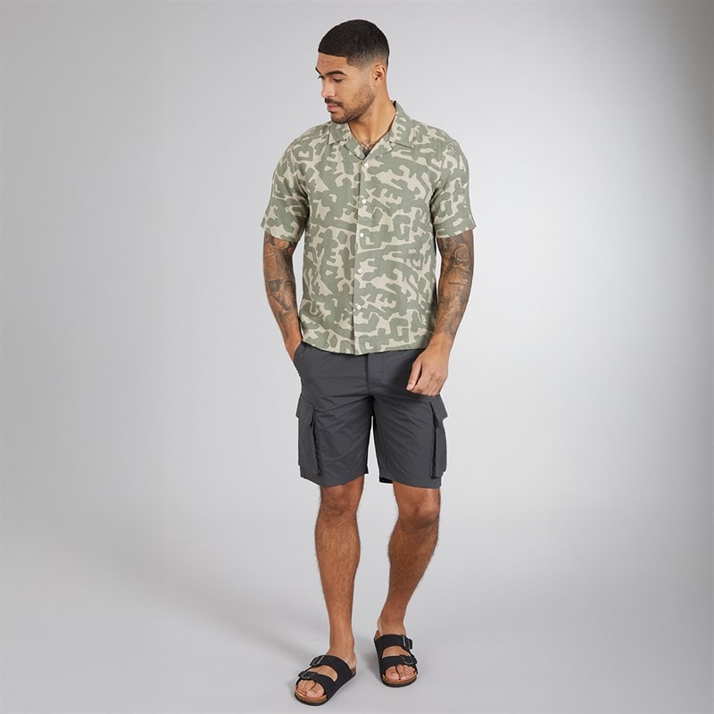 ONLY & SONS Herre Sommer Resort Kortærmet Skjorte Agave Green - Billede 3