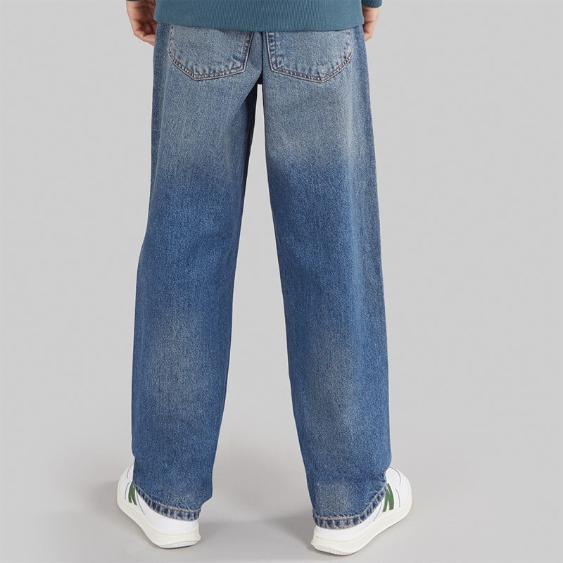 ONLY & SONS Drenge Edge Lige Pasform Jeans Dark Blue Denim - Billede 2