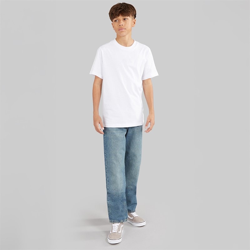 ONLY & SONS Drenge Edge Lige Pasform Jeans Medium Blue Denim - Billede 4