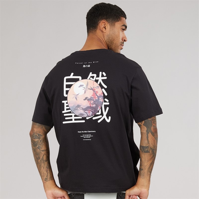 ONLY & SONS Herre Tristan Relaxed Mori T-shirt Black Onyx