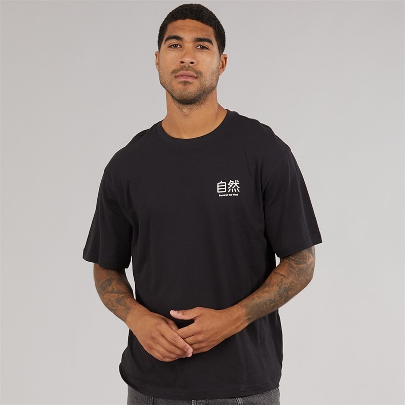 ONLY & SONS Herre Tristan Relaxed Mori T-shirt Black Onyx - Billede 2
