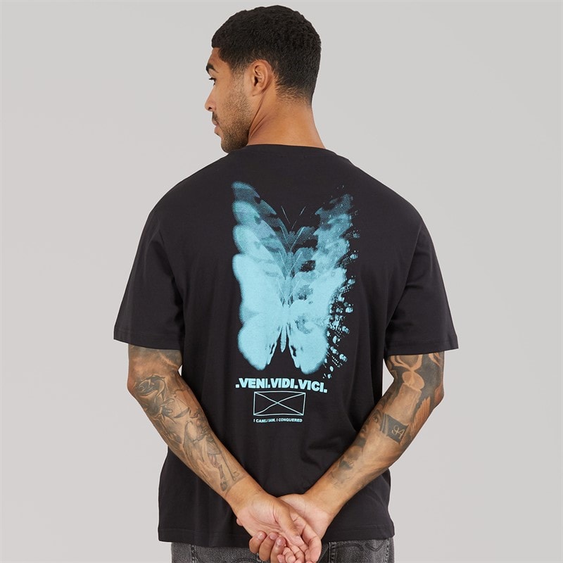 ONLY & SONS Herre Tristan Relaxed T-Shirt Sort/Veni - Billede 3