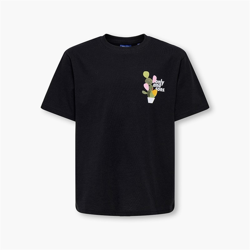 ONLY & SONS Drenge Fred Beaufort T Shirt Sort - Billede 1