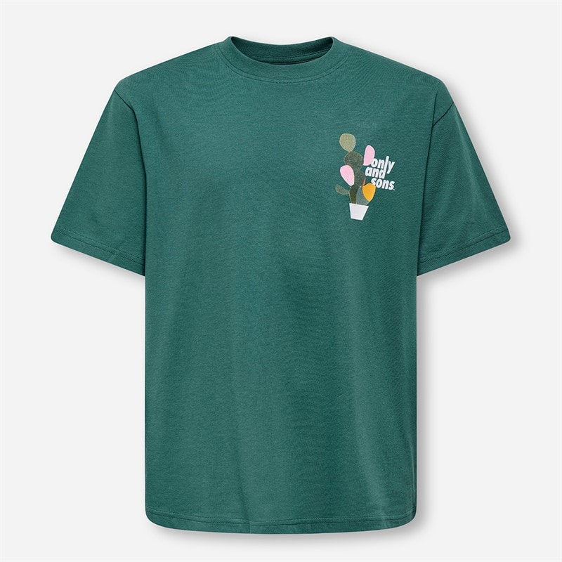 ONLY & SONS Drenge Fred Beaufort T-shirt Mallard Green - Billede 2
