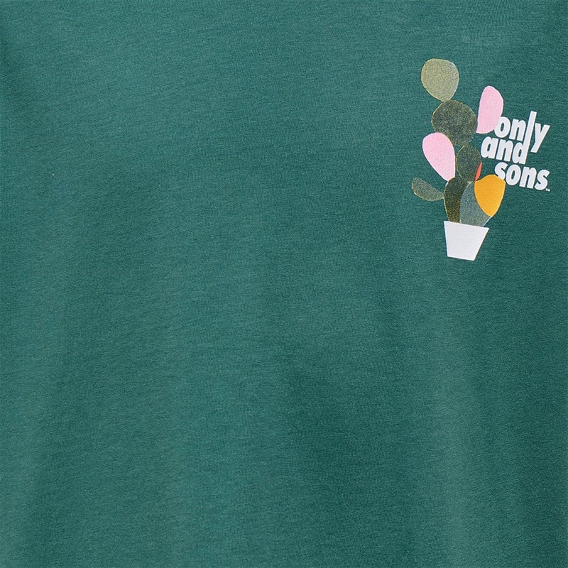 ONLY & SONS Drenge Fred Beaufort T-shirt Mallard Green - Billede 3