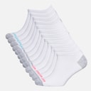 Pro Player Dame 12-pak usynlige sokker Hvid/Bright