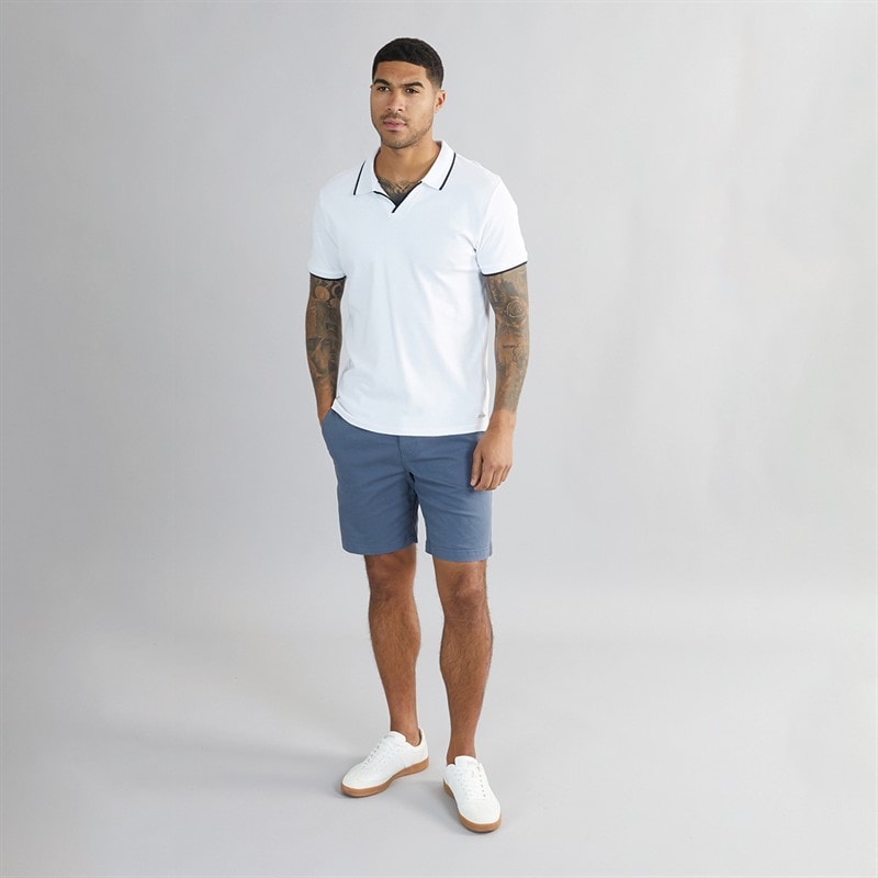THREADBARE Herre Wests Chino Shorts Misty Blue - Billede 4