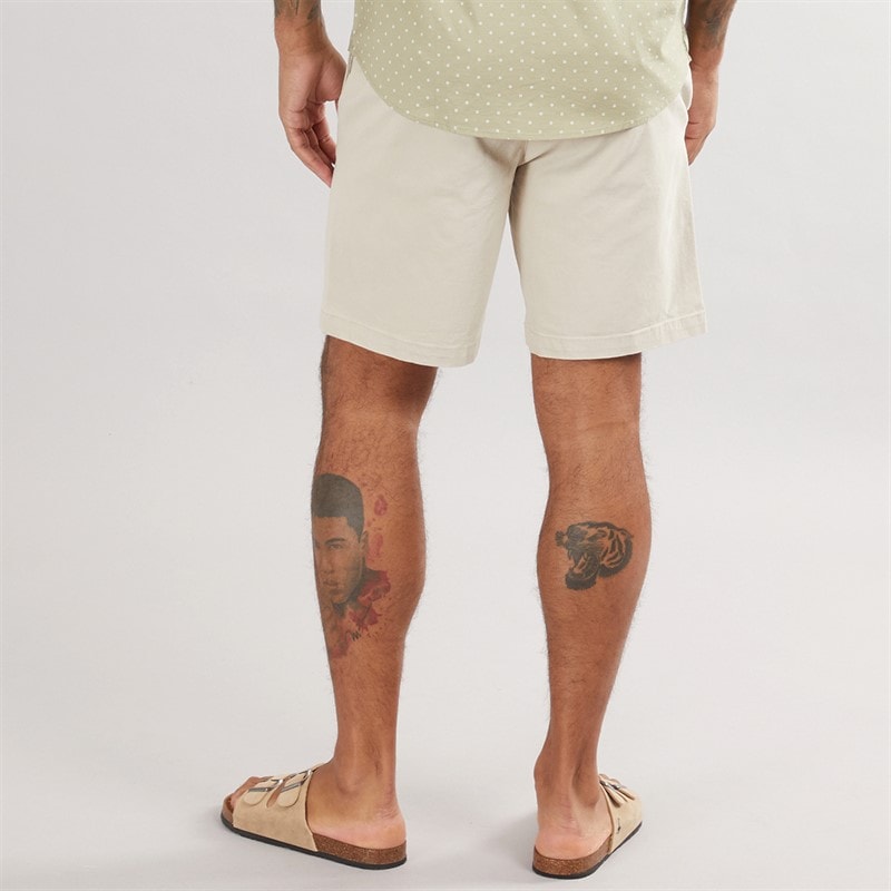 THREADBARE Herre Wests Chino Shorts Lys Sten - Billede 2