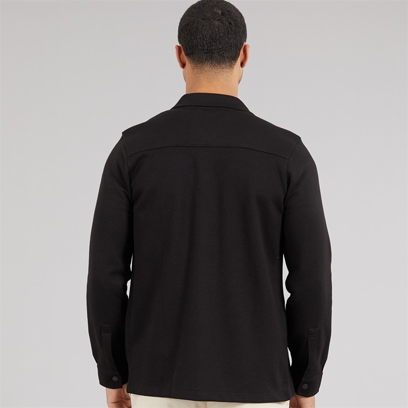 THREADBARE Herre Relay Langærmet Shacket Sort - Billede 2
