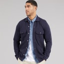THREADBARE Herre Relay Langærmet Shacket Navy
