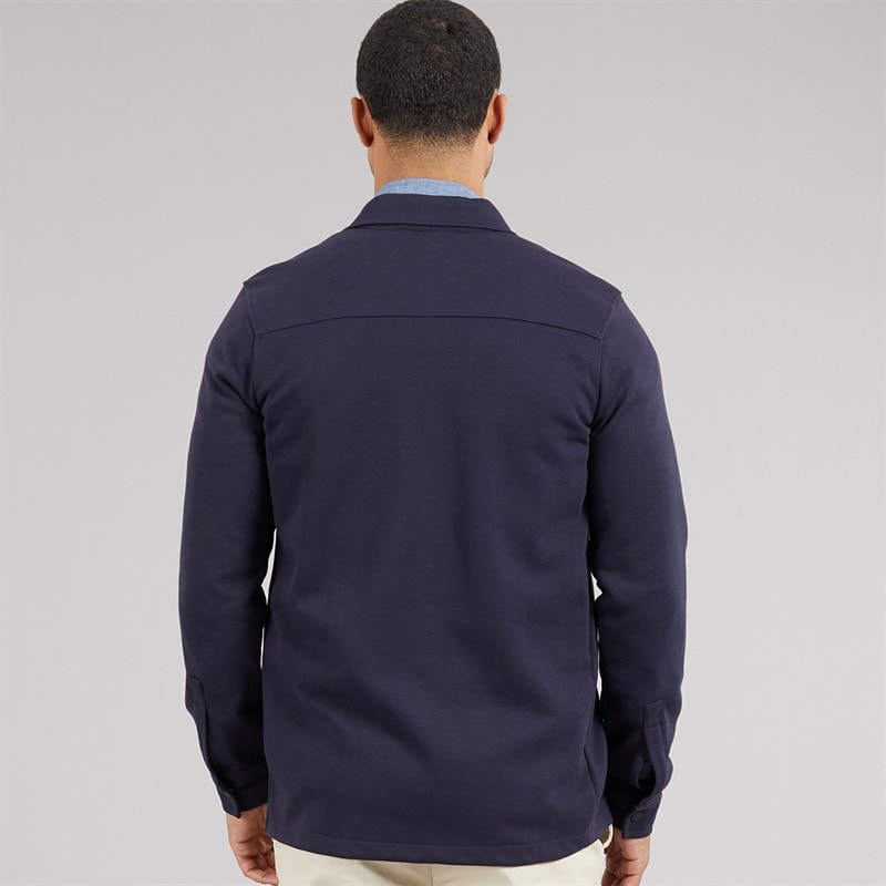 THREADBARE Herre Relay Langærmet Shacket Navy - Billede 2