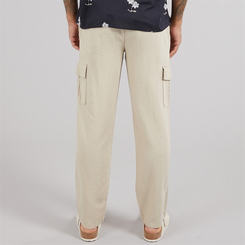THREADBARE Herre Ramsay Linned Bukser Stone - Billede 2